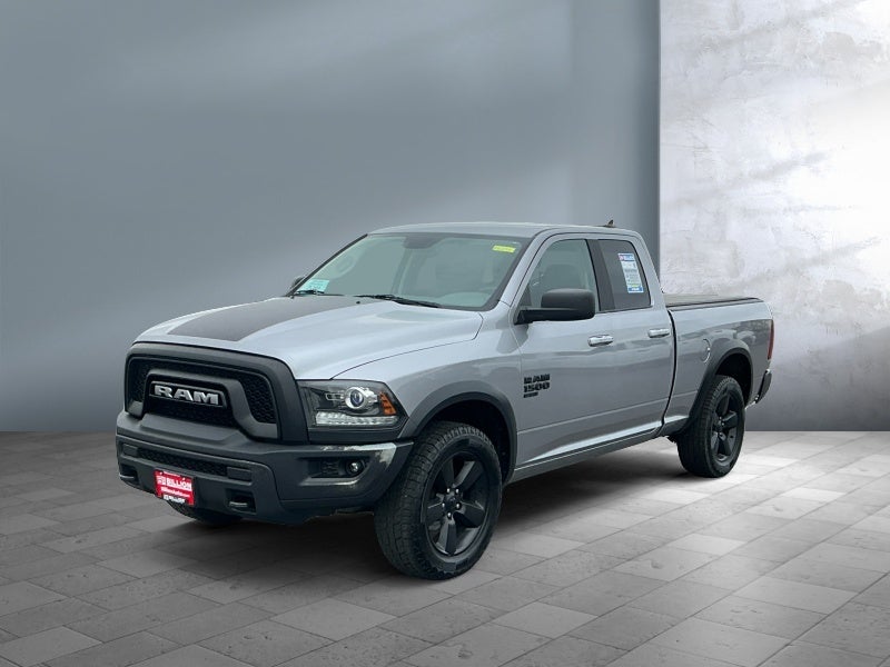2019 RAM 1500 Classic Warlock in Billet Silver Metallic Clearcoat — front three-quarter view