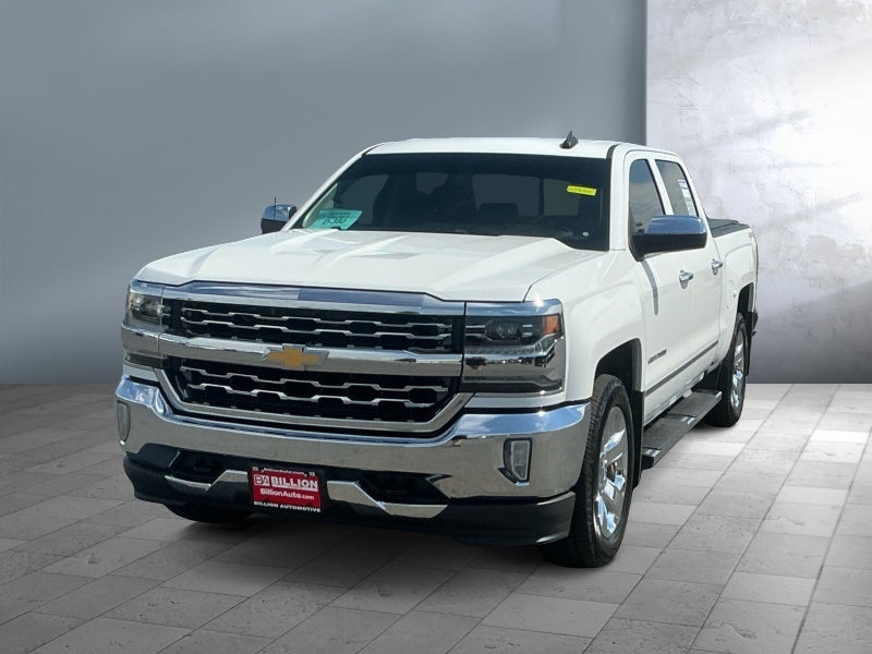 2017 Chevrolet Silverado 1500 LTZ in Summit White — front three-quarter view
