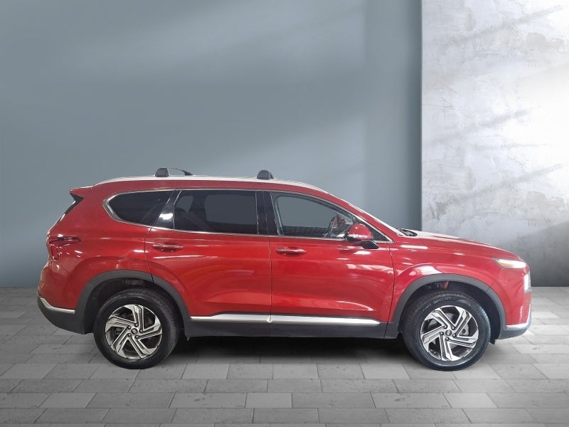 2022 Hyundai SANTA FE SEL in Calypso Red — front three-quarter view