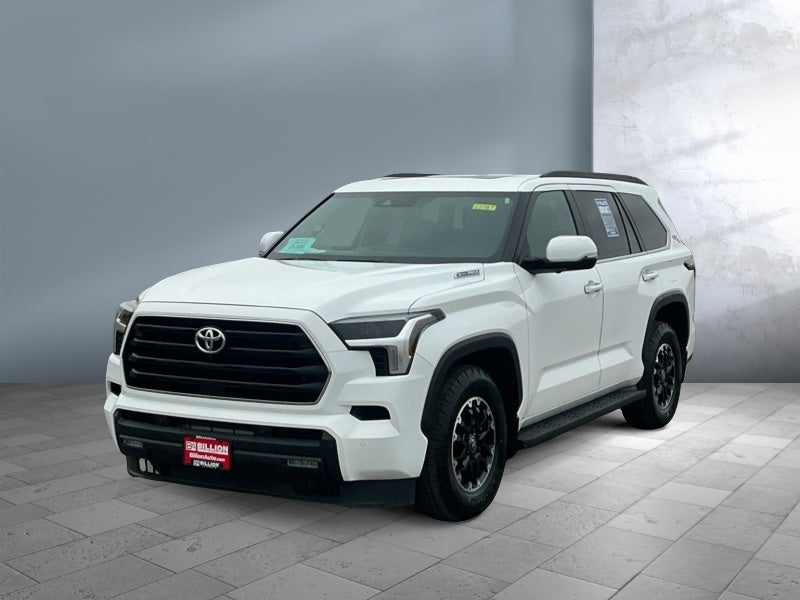 2026 Toyota Sequoia SR5 in Wind Chill Pearl — front three-quarter view