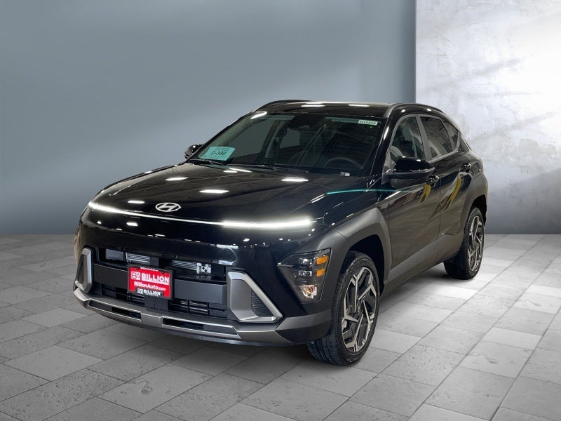 2026 Hyundai KONA SEL Premium in Abyss Black Pearl — front three-quarter view