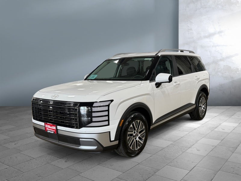 2026 Hyundai PALISADE HYBRID SEL Premium 8P in Creamy White Pearl — front three-quarter view