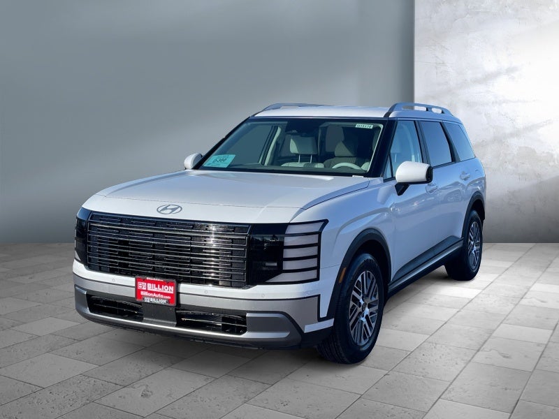 2026 Hyundai PALISADE SEL 7P in Creamy White Pearl — front three-quarter view