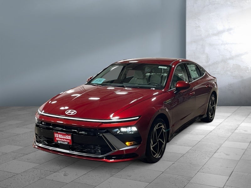 2026 Hyundai SONATA SEL Sport in Ultimate Red — front three-quarter view